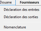 Fonctions douanières Spiritu